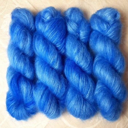 Kid silk lace - Koboltblå