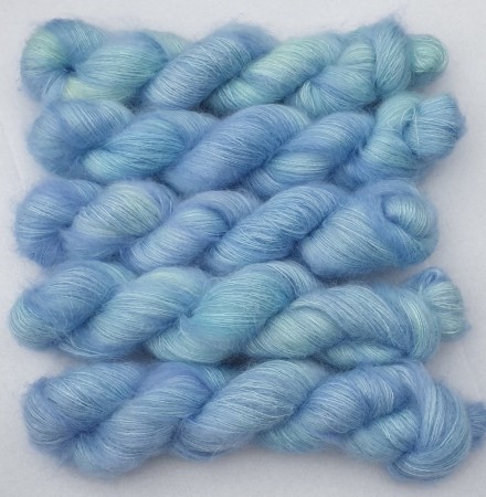 Garnperlers Kid Silk - Blåis