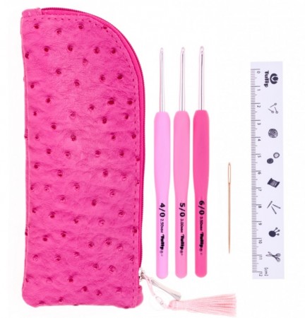 Etui med heklenåler - Tulip ETIMO Rose