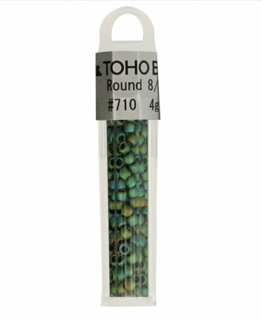 Toho Glass Perler 8/0 4g #0710 - grønn