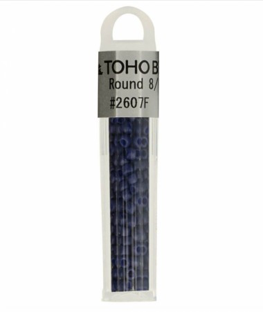 Toho Glass Perler 8/0 4g #2607F - mørkblå