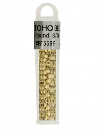 Toho Glass Perler 8/0 4g #PF559F- Lysegule