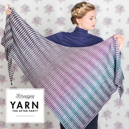 Yarn Oppskrift hefte - Crochet Between The Lines Shawl